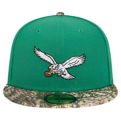 New Era Philadelphia Eagles Kelly Green Active Two-Tone Camo 59FIFTY Fitted Hat - NFL