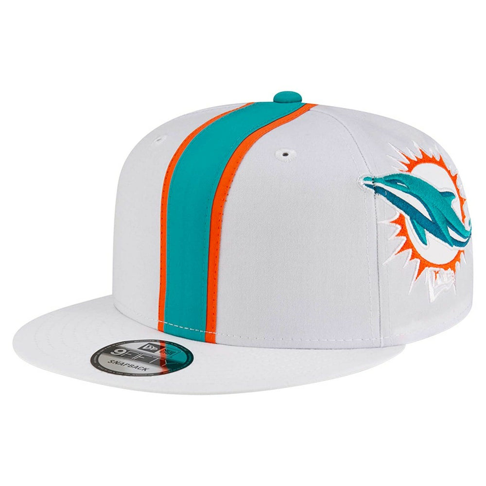 Miami Dolphins New Era Helmet 9FIFTY Snapback Hat White - NFL