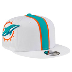 Miami Dolphins New Era Helmet 9FIFTY Snapback Hat White - NFL