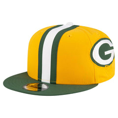 Green Bay Packers New Era Helmet 9FIFTY Snapback Hat Gold - NFL