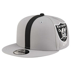 Las Vegas Raiders New Era Helmet 9FIFTY Snapback Hat Gray - NFL