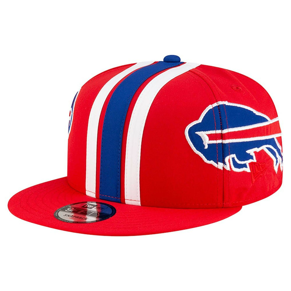Buffalo Bills New Era Throwback Helmet 9FIFTY Snapback Hat Red - NFL