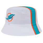 Miami Dolphins New Era Helmet Bucket Hat White - NFL