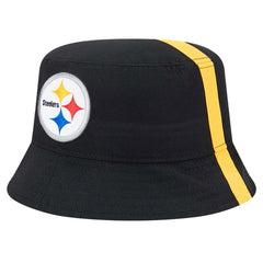 Pittsburgh Steelers New Era Helmet Bucket Hat Black - NFL