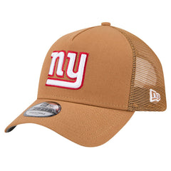 New York Giants New Era Color Pack A-Frame Trucker 9FORTY Adjustable Hat Brown - NFL