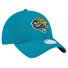 Jacksonville Jaguars New Era Women's Throwback Main Core Classic 2.0 9TWENTY Adjustable Hat Teal - NFL