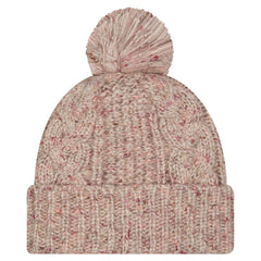 New York Jets New Era Women's Trendy Tone Cuffed Knit Hat with Pom Stone - NFL