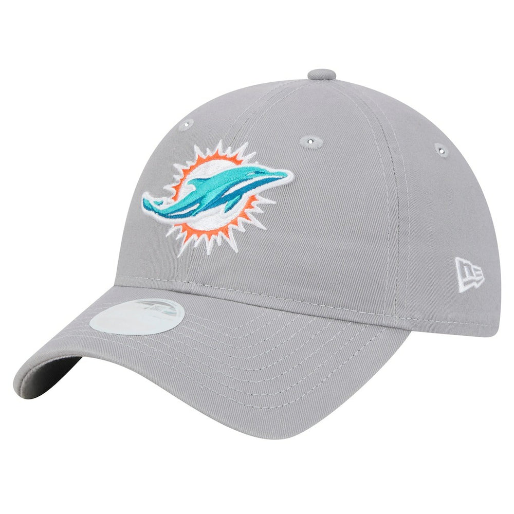 Miami Dolphins New Era Women's Main 9TWENTY Adjustable Hat Gray - NFL