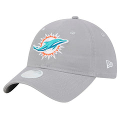 Miami Dolphins New Era Women's Main 9TWENTY Adjustable Hat Gray - NFL