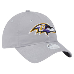 Baltimore Ravens New Era Women's Main 9TWENTY Adjustable Hat Gray - NFL