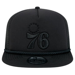 New Era - Philadelphia 76ers Tone Foam Meshback Golfer Snapback Hat - Black