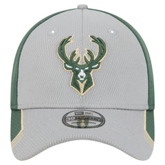 New Era - Milwaukee Bucks Active Trim 39THIRTY Flex Hat - Gray/Hunter Green