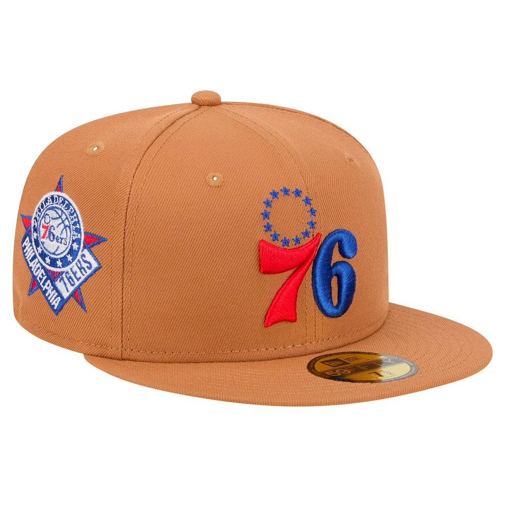 New Era - Philadelphia 76ers Color Pack 59FIFTY Fitted Hat - Tan