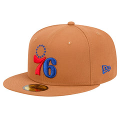 New Era - Philadelphia 76ers Color Pack 59FIFTY Fitted Hat - Tan