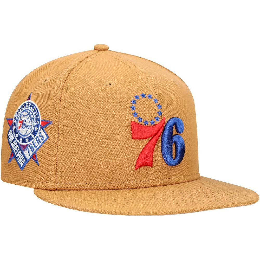 New Era - Philadelphia 76ers Color Pack 9FIFTY Snapback Hat - Tan