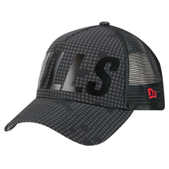 New Era - Chicago Bulls Male Adult Midnight Ink Tonal A-Frame Trucker 9FORTY Adjustable Hat - Black