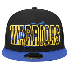 New Era - Golden State Warriors Sport Night Splatter 2-Tone 9FIFTY Snapback Hat - Black/Royal