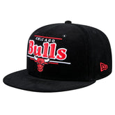 New Era - Chicago Bulls Throwback Display Corduroy 9FIFTY Snapback Hat - Black