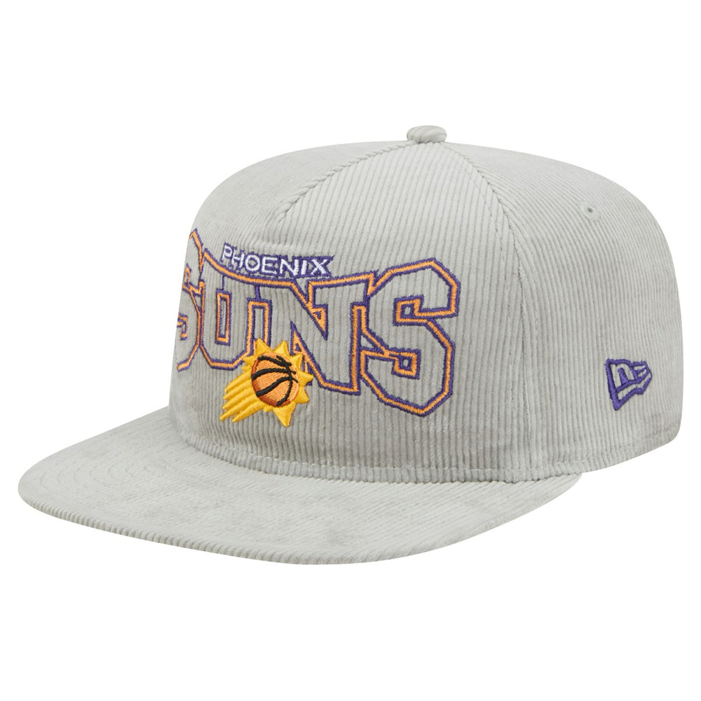 New Era - Phoenix Suns Throwback Corduroy Golfer Snapback Hat - Gray