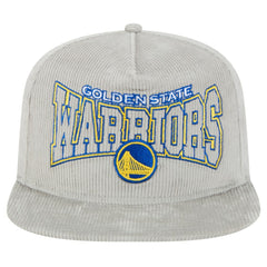 New Era - Golden State Warriors Throwback Corduroy Golfer Snapback Hat - Gray