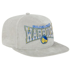 New Era - Golden State Warriors Throwback Corduroy Golfer Snapback Hat - Gray