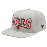 New Era - Chicago Bulls Throwback Corduroy Golfer Snapback Hat - Gray
