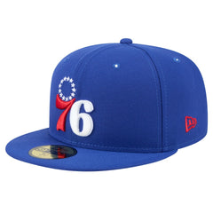New Era - Philadelphia 76ers Throwback Pennant 59FIFTY Fitted Hat - Royal