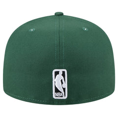 New Era - Milwaukee Bucks Throwback Pennant 59FIFTY Fitted Hat - Hunter Green