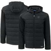 Indianapolis Colts Cutter & Buck Evoke PrimaLoft Hybrid Eco Softshell Recycled Full-Zip Hooded Jacket Black - NFL