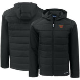 Washington Commanders Cutter & Buck Evoke PrimaLoft Hybrid Eco Softshell Recycled Full-Zip Hooded Jacket Black - NFL