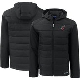 Arizona Cardinals Cutter & Buck Evoke PrimaLoft Hybrid Eco Softshell Recycled Full-Zip Hooded Jacket Black - NFL