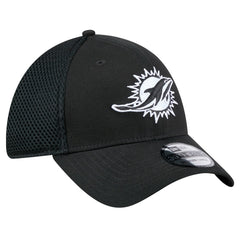 New Era Miami Dolphins Black Main Neo 39THIRTY Flex Hat - NFL