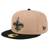 New Orleans Saints New Era Logo Main 59FIFTY Fitted Hat Tan - NFL