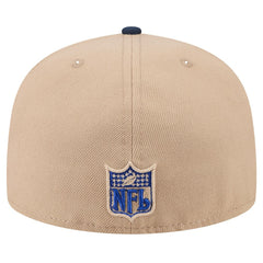 New York Giants New Era Wordmark Logo Main 59FIFTY Fitted Hat Tan - NFL