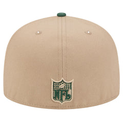 Green Bay Packers New Era Throwback Logo Main 59FIFTY Fitted Hat Tan - NFL