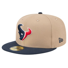 Houston Texans New Era Logo Main 59FIFTY Fitted Hat Tan - NFL