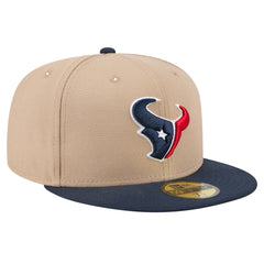 Houston Texans New Era Logo Main 59FIFTY Fitted Hat Tan - NFL