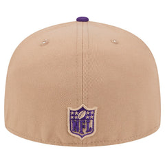 Minnesota Vikings New Era Logo Main 59FIFTY Fitted Hat Tan - NFL