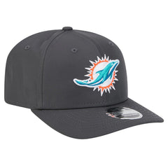 Miami Dolphins New Era Main 9SEVENTY Stretch-Snap Hat Graphite - NFL