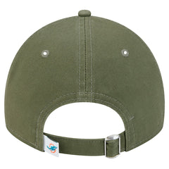 Miami Dolphins New Era Main 9TWENTY Adjustable Hat Olive - NFL