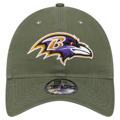 Baltimore Ravens New Era Main 9TWENTY Adjustable Hat Olive - NFL