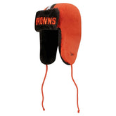 Cleveland Browns New Era Helmet Head Trapper Knit Hat Orange - NFL