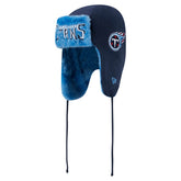 Tennessee Titans New Era Helmet Head Trapper Knit Hat Navy - NFL