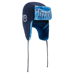 Tennessee Titans New Era Helmet Head Trapper Knit Hat Navy - NFL
