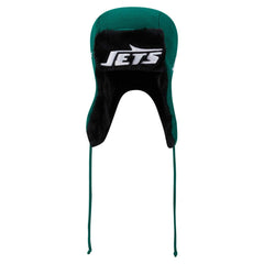 New York Jets New Era Helmet Head Trapper Knit Hat Green - NFL