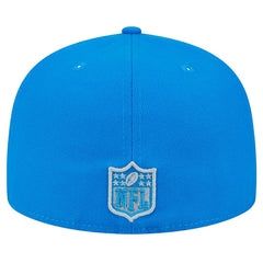Detroit Lions New Era Main Side Patch 59FIFTY Fitted Hat Blue - NFL
