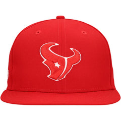 New Era Houston Texans Red Main Patch 59FIFTY Fitted Hat - NFL