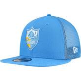Los Angeles Chargers New Era Throwback Main Trucker 9FIFTY Snapback Hat Powder Blue - NFL