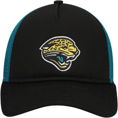 Jacksonville Jaguars New Era Youth A-Frame 9FORTY Trucker Adjustable Hat Black - NFL