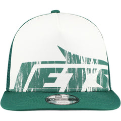 New York Jets New Era Youth Distressed 9FIFTY A-Frame Snapback Hat White/Green - NFL
